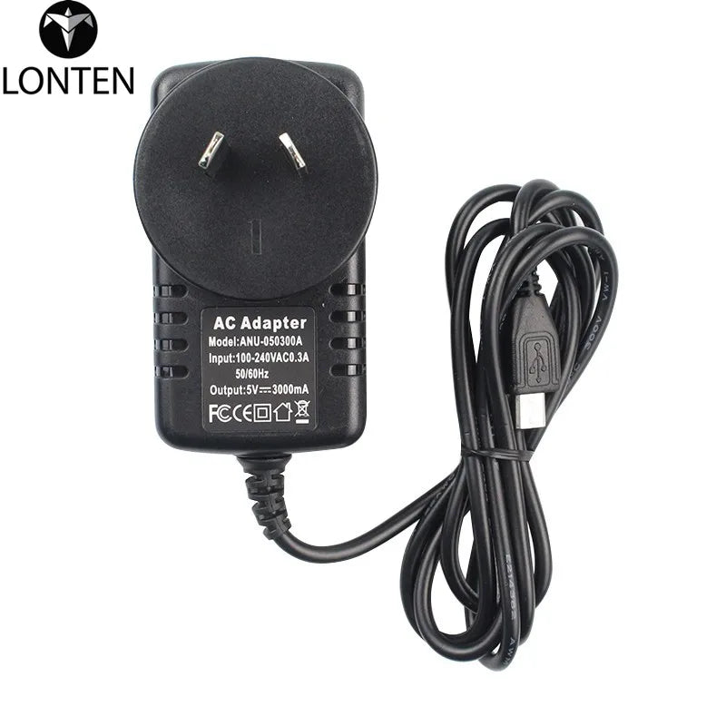 Custom Lonten 10pcs/lot Raspberry Pi 3 Power Charger 5V 3A Micro USB Port Power Adapter Supply EU US AU UK Adapter for Raspberry Pi 3 M Manufacturer