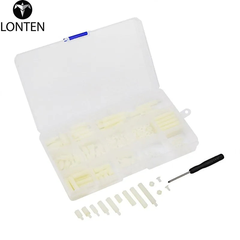 Custom Lonten Plastic Screws Kits 210 pcs/lot Raspberry Pi Screws and Nuts + Screwdriver + Storage Box Case for Raspberry Pi 3 for DIY Manufacturer