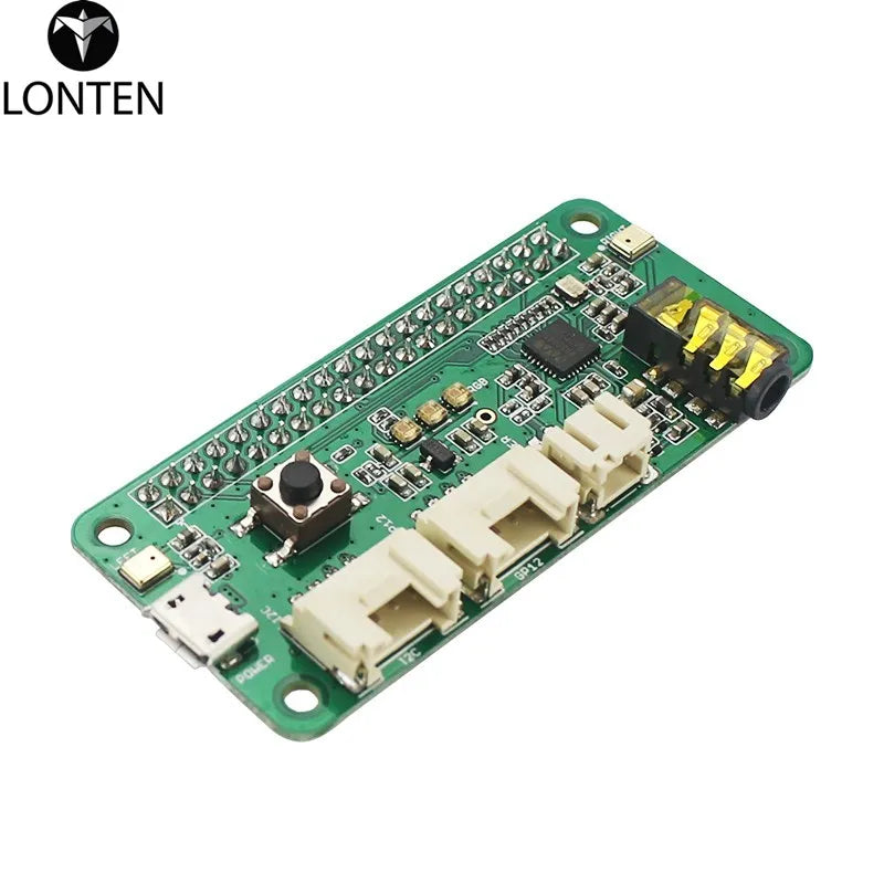 Custom Lonten High Quality Raspberry Pi 3 ReSpeaker 2-Mic Pi HAT Microphone Al Voice Board for Raspberry Pi 3B+/ 3B / Zero W / Zero 1.3 Manufacturer