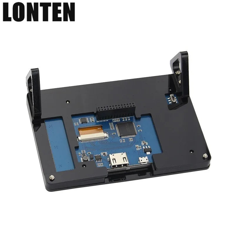 Custom Lonten 5 Inch Raspberry Pi 3 Model B+ LCD Touch Screen 800x480 TFT LCD Display with Acrylic Case Black White Bracket for Raspber Manufacturer