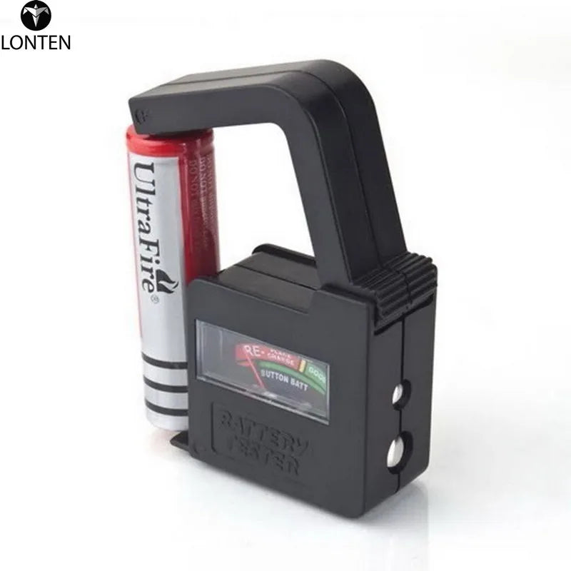 Custom  Lonten  1pc Portable Handheld Design Cell Battery Checker Universal Button Battery Volt Tester for AA/AAA/C/D/18650/9V/1.5V Size Manufacturer