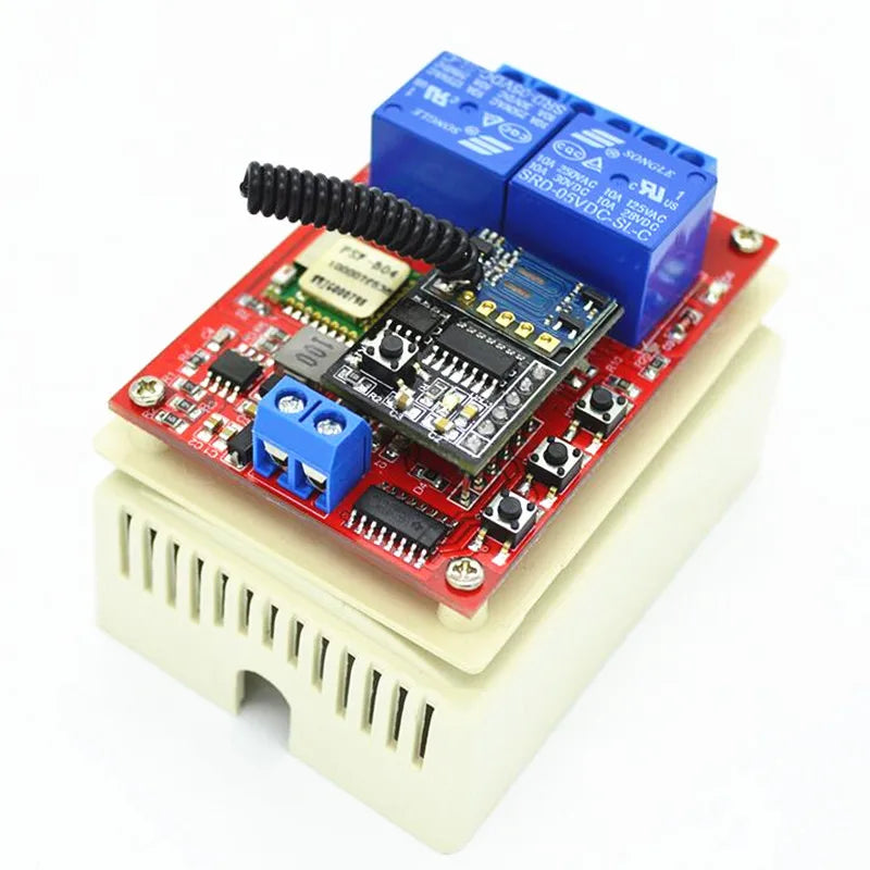 Custom 2 Way 24V RF Smart WiFi Switch Relay Module Control by Phone On Android and IOS 433mhz rf module for Home Manufacturer