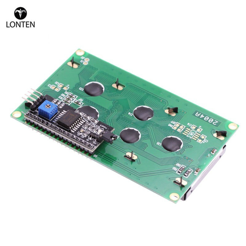 Lonten 1PCS LCD2004+I2C 2004 20x4 2004A Blue/Green screen HD44780 Character LCD /w IIC/I2C Serial Interface Adapter Module for a Custom