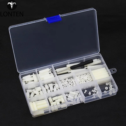 Custom Lonten Plastic Screws Kits 210 pcs/lot Raspberry Pi Screws and Nuts + Screwdriver + Storage Box Case for Raspberry Pi 3 for DIY Manufacturer