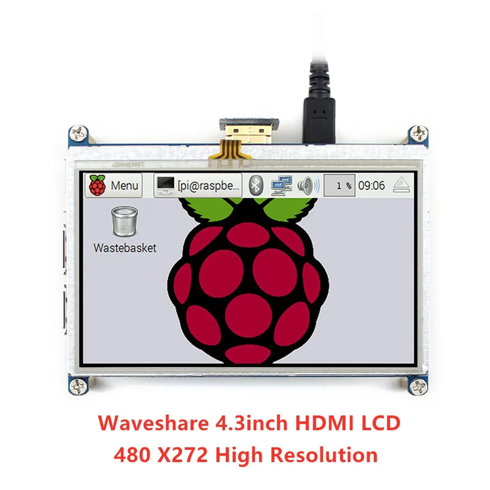 Custom 4.3inch  LCD Resistive Touch Screen Tablet 480 *272 Designed for all Raspberry Pi ,with Back light control Manufacturer