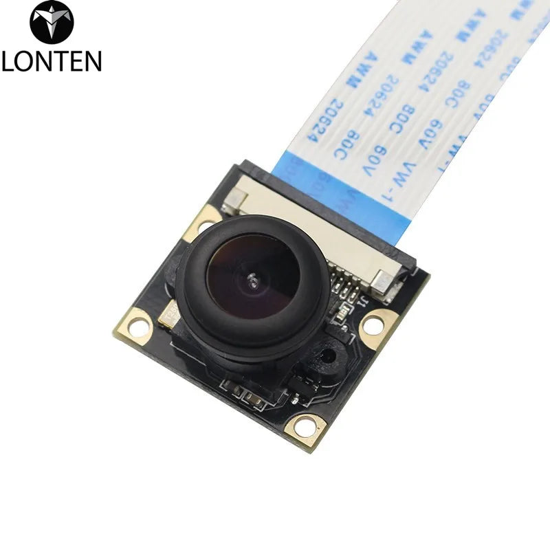 Custom Lonten Raspberry Pi 3B+ 5MP Megapixel Night Vision Camera OV5647 Sensor Fisheye Wide-angle Camera Module for Raspberry Pi 3 Mode Manufacturer