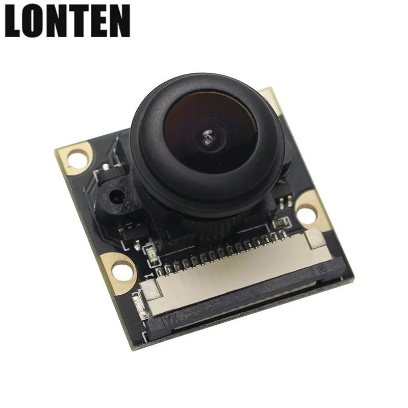 Custom Lonten Newest For Raspberry Pi 4 Camera 5MP Night Vision Webcam 130 Degree 1080P Video Camera with Cable for Raspberry Pi 3 Mode Manufacturer