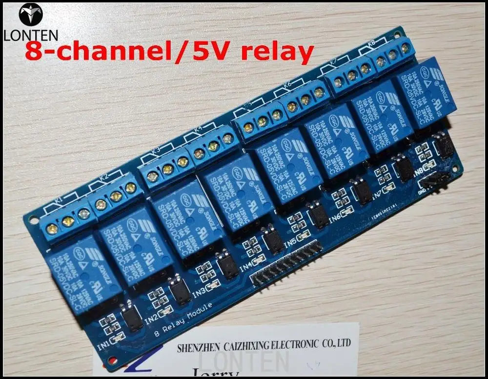 Custom Fast Shipping 8 channel 8-channel relay control panel PLC relay 5V module for aduino hot sale in stock.8 road 5V Relay Module Manufacturer