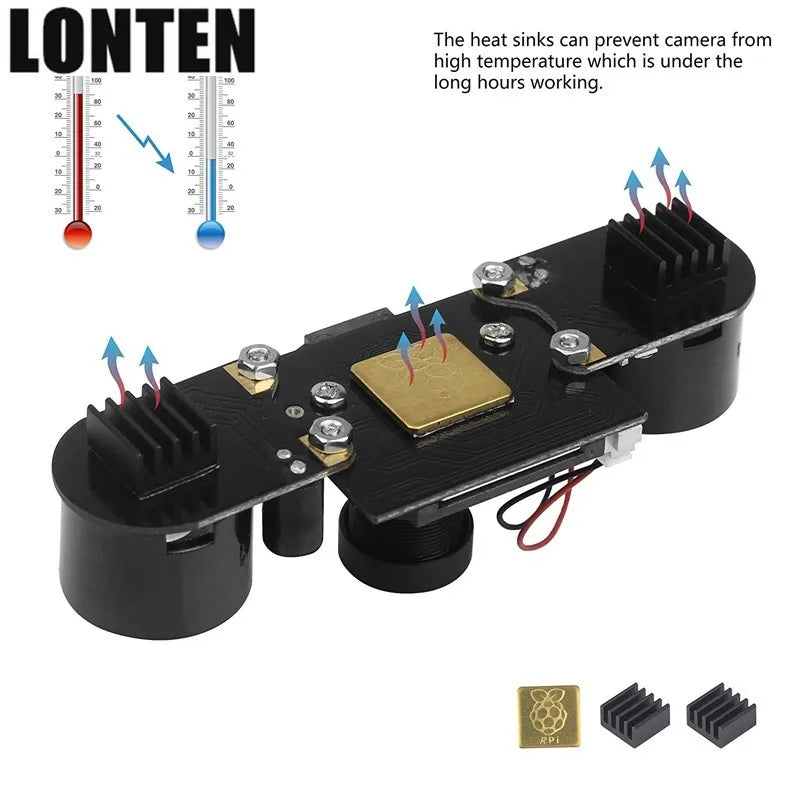 Custom Lonten For Raspberry Pi Camera 120 160 Fisheye Wide Angle /Infrared Night Vision/IR Cut Filter Camera 5MP Webcam Video Camera Manufacturer