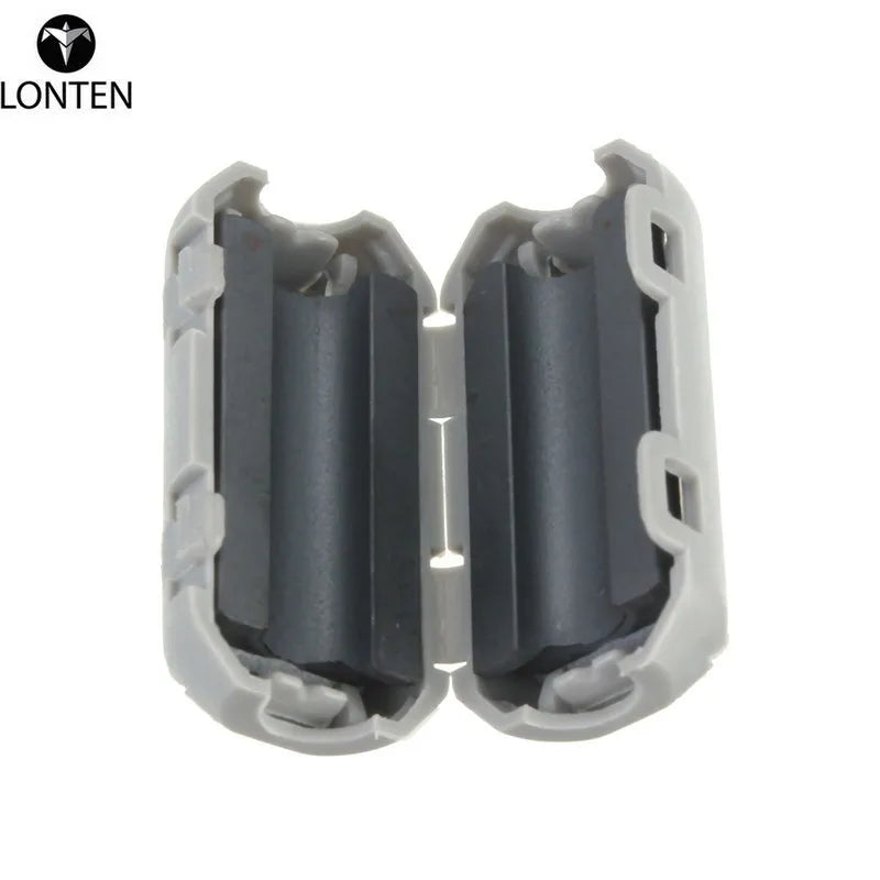 Custom Lonten Nickel-Zinc Gray Removable 5 mm Filter TDK Ferrite Ring Beads Clip-On disturbances EMI RFI o Cables New Electric Filters Manufacturer