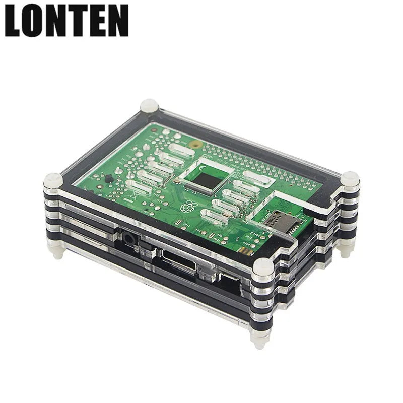 Custom Custom Lonten Newest Raspberry Pi 3 Model B Plus 3.5 inch Touchscreen LCD Display + 9 Layers Acrylic Case kit Only for Raspberry Pi 3 M Manufacturer