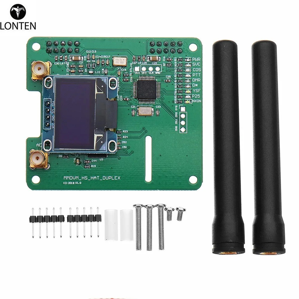 Custom Lonten NEW MMDVM DUPLEX RX TX UHF VHF Hotspot Support P25 DMR YSF NXDN DMR + OLED For Raspberry Pi Manufacturer