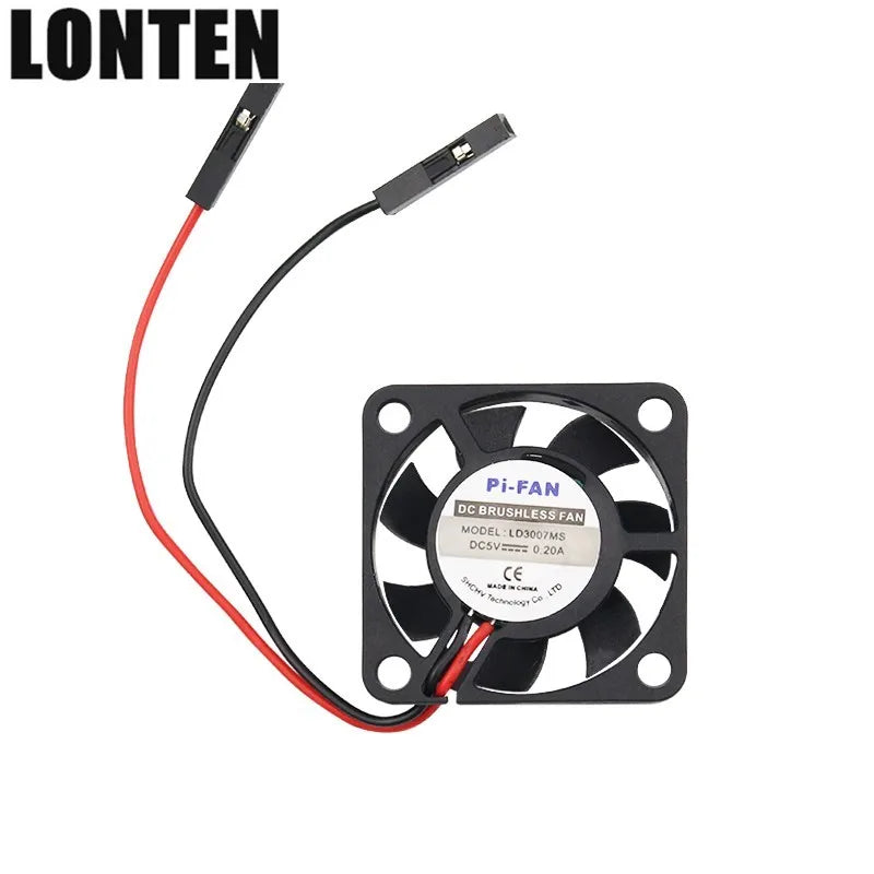 Custom Lonten Raspberry Pi 3B+ Adjustable Cooling Fan 3.3/5V Multifunction Silent Cooling Fan for Raspberry Pi 3/2/B+ for NesPi Case Manufacturer