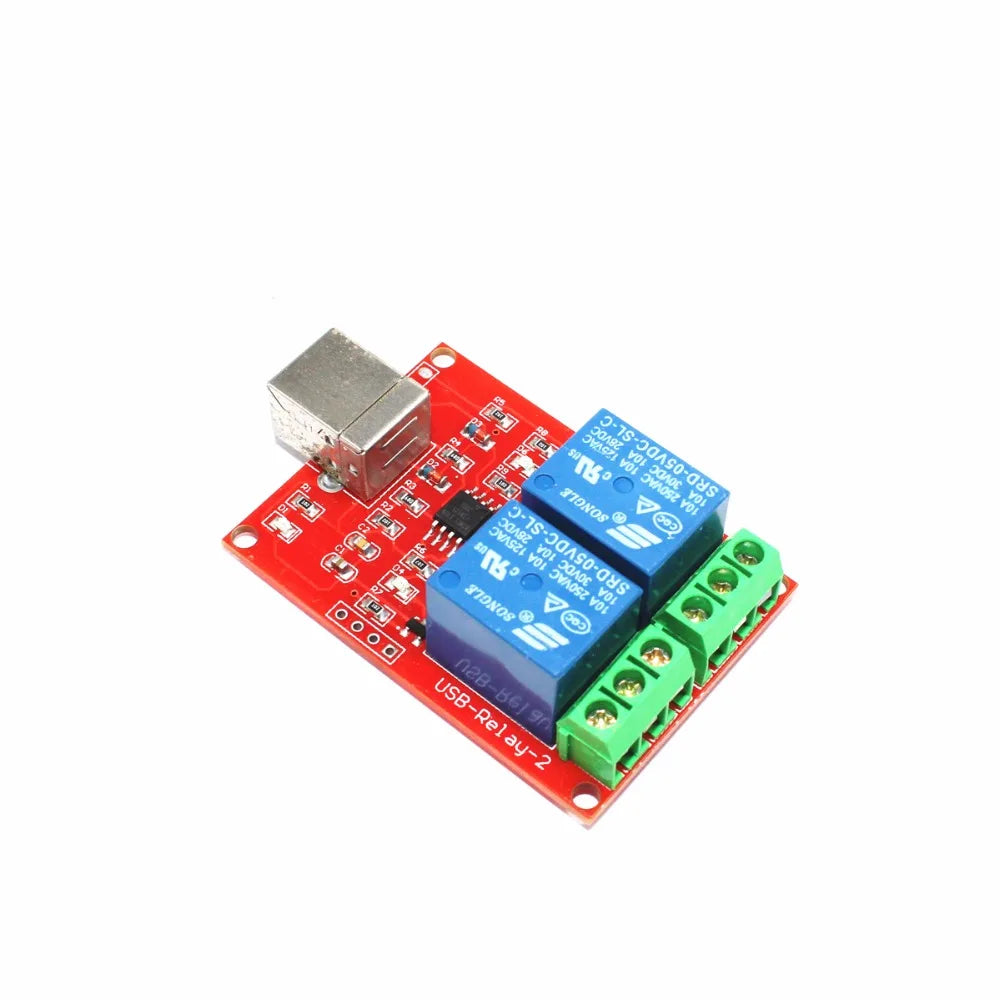 Custom High quality OEM One-stop Serviceb pcba bom gerber files electronic manufacturing 2 Channel USB Relay Module gerber Manufacturer