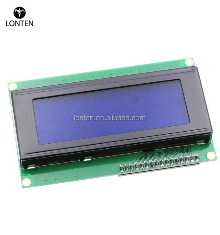 Lonten 1PCS LCD2004+I2C 2004 20x4 2004A Blue/Green screen HD44780 Character LCD /w IIC/I2C Serial Interface Adapter Module for a Custom