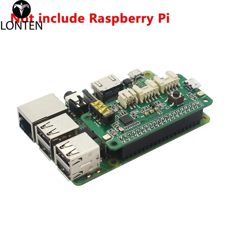 Custom Lonten High Quality Raspberry Pi 3 ReSpeaker 2-Mic Pi HAT Microphone Al Voice Board for Raspberry Pi 3B+/ 3B / Zero W / Zero 1.3 Manufacturer