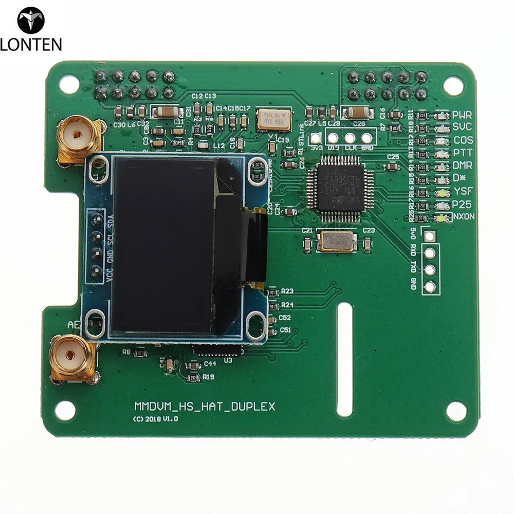 Custom Lonten NEW MMDVM DUPLEX RX TX UHF VHF Hotspot Support P25 DMR YSF NXDN DMR + OLED For Raspberry Pi Manufacturer