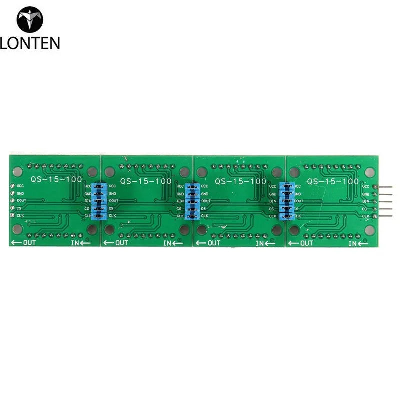 Custom MAX7219 Microcontroller 4In1 Display w/ 5P Line Dot Matrix Module for ard 12.8 cm X3.2 cm X1.3 cm display modules Manufacturer