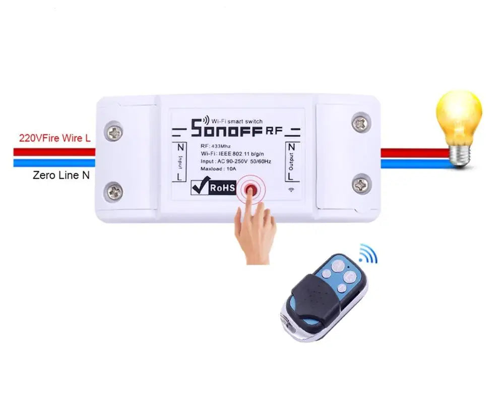 Custom Lonten RF WiFi Smart Switch  Home Appliances Remote Wireless Control For Smart Home Wi-fi Light Switch Manufacturer
