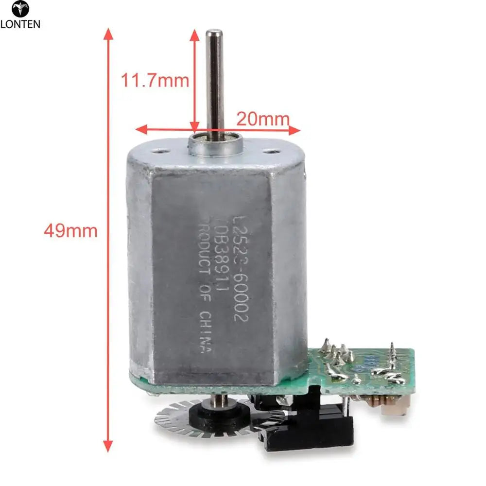 Custom 1pc 130 Motor DC 6V-12V 7800RPM Metal Speed Encoder Tachometer Motor AB Phase 49mm Length Manufacturer