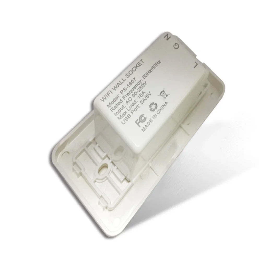 Custom Smart Home interruptor wifi Dual Port with USB 2000mA Wall Charger Adapter 16A US/Plug Socket Power Outlet Panel 90~250V Manufacturer