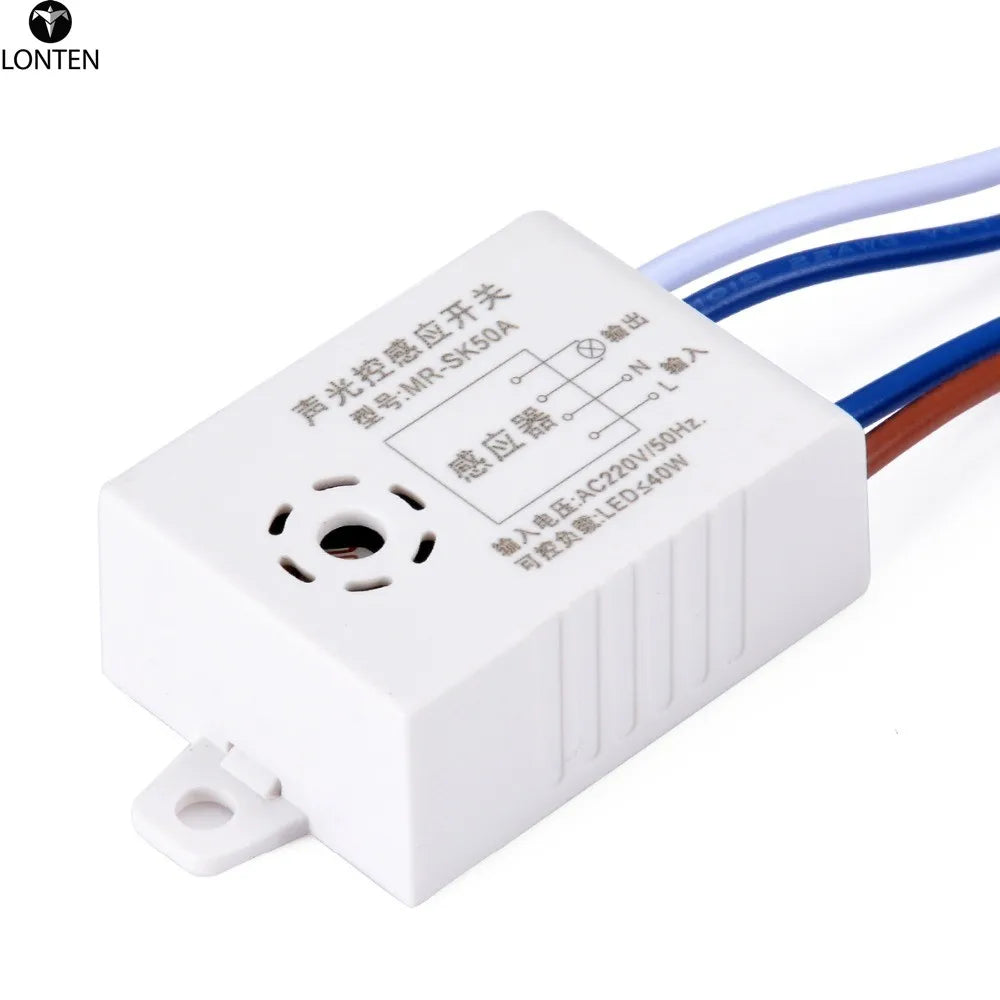 Custom Lonten Automatic On Off Street Light Switch Photo Control Sound Voice Sensor AC 180-240V 50/60Hz Manufacturer