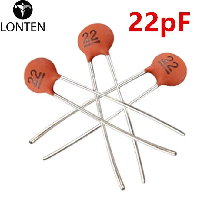 Custom Lonten  100 x 22pF 50V Low Voltage Radial Ceramic Disc Capacitors Manufacturer