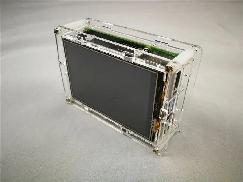 Custom In Stock !!!! Raspberry Pi 4 full cover  acrylic  Case Box  (can assemble 3.5 inch screen ) for  Raspberry Pi 4 case Manufacturer