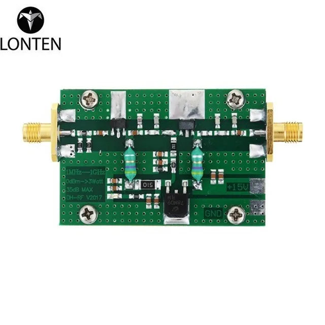 Custom Lonten New 1MHz-1000MHZ 35DB 3W HF VHF UHF FM Transmitter Finish Board RF Power Amplifier For Ham Radio Linear Power Integrated Manufacturer