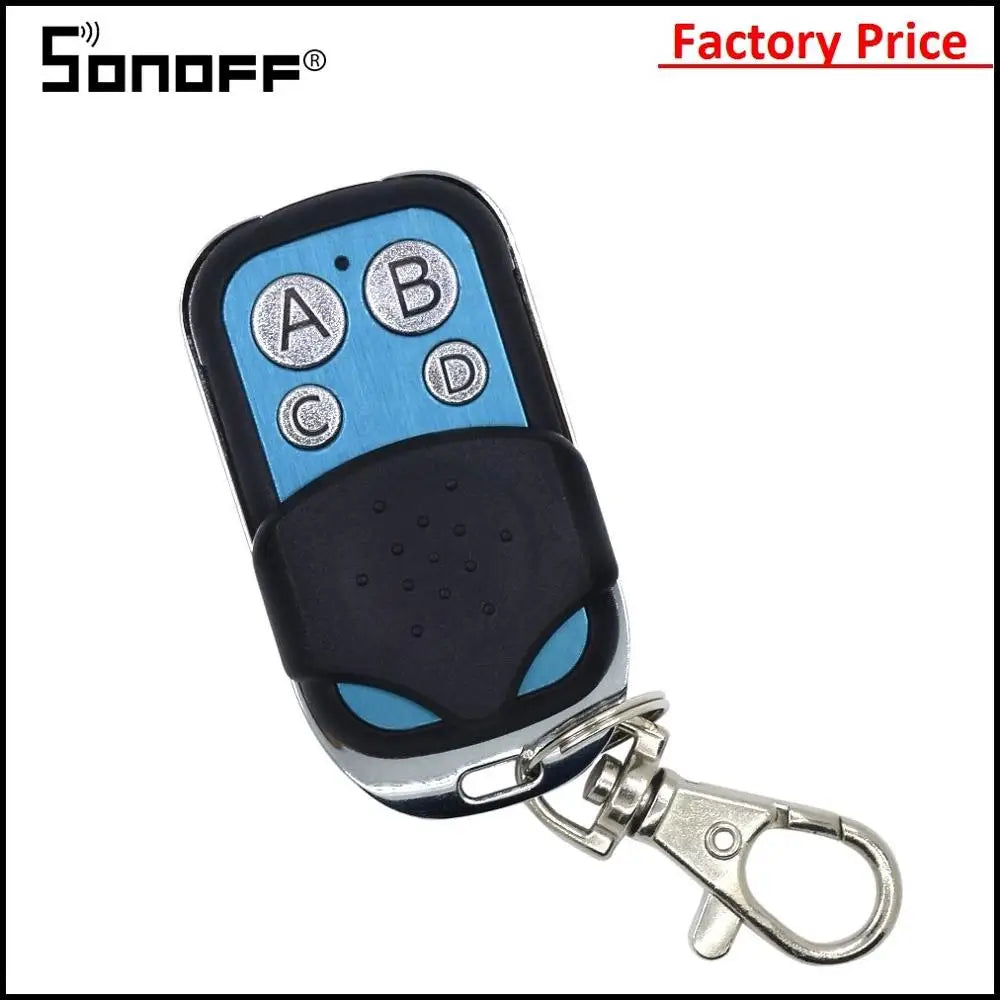 Custom 433 MHz 4-Channel Wireless RF Controller 4 Buttons Lonten Switch Accessories Electric Remote Key Fob Control Manufacturer