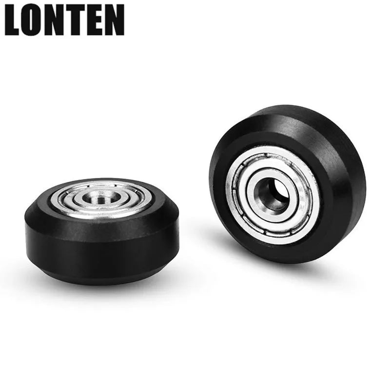 Custom Lonten 10pcs CNC Openbuilds Plastic wheel POM with 625zz MR105zz Idler Pulley Passive Round Wheel Perlin Wheel for V-Slot 3D Pri Manufacturer