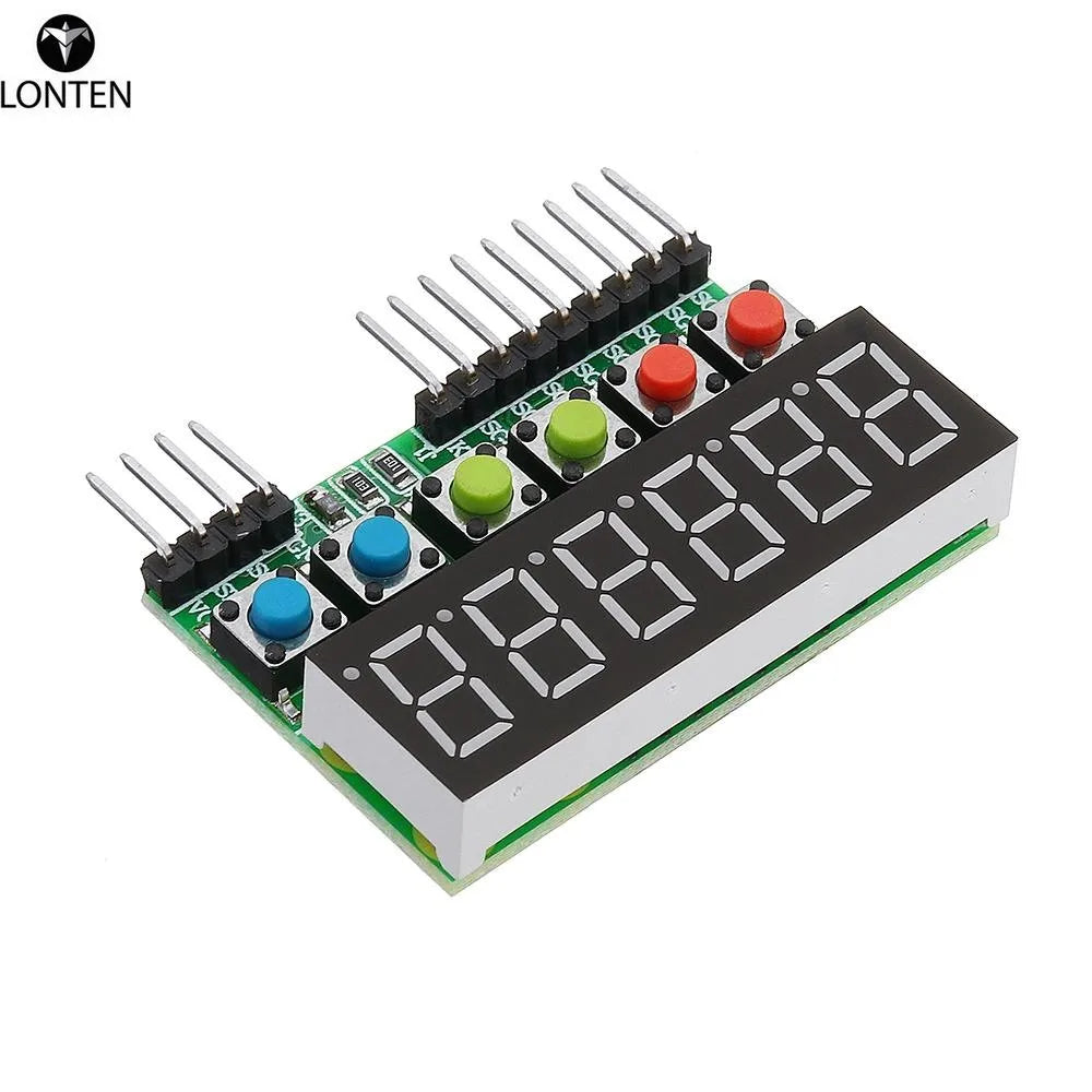 Custom custom NEW TM1637 6-Bits Tube LED Display Key Scan Module DC 3.3V To 5V Digital IIC Interface For ard Manufacturer