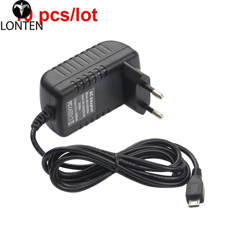 Custom Lonten 10pcs/lot Raspberry Pi 3 Power Charger 5V 3A Micro USB Port Power Adapter Supply EU US AU UK Adapter for Raspberry Pi 3 M Manufacturer