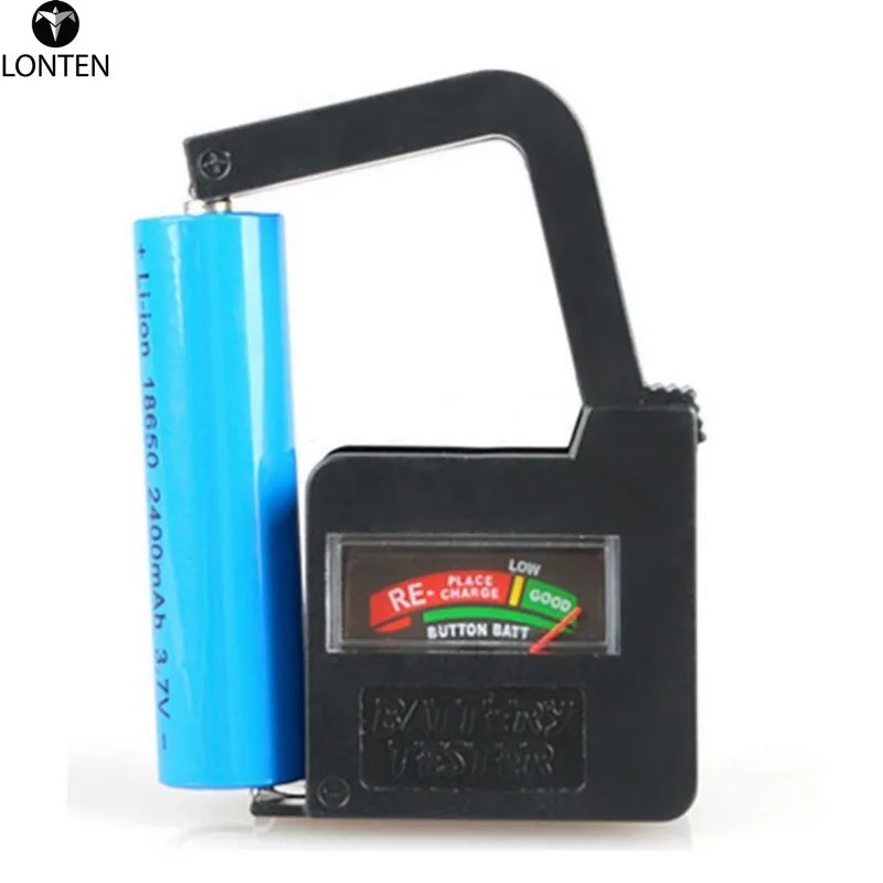 Custom  Lonten  1pc Portable Handheld Design Cell Battery Checker Universal Button Battery Volt Tester for AA/AAA/C/D/18650/9V/1.5V Size Manufacturer