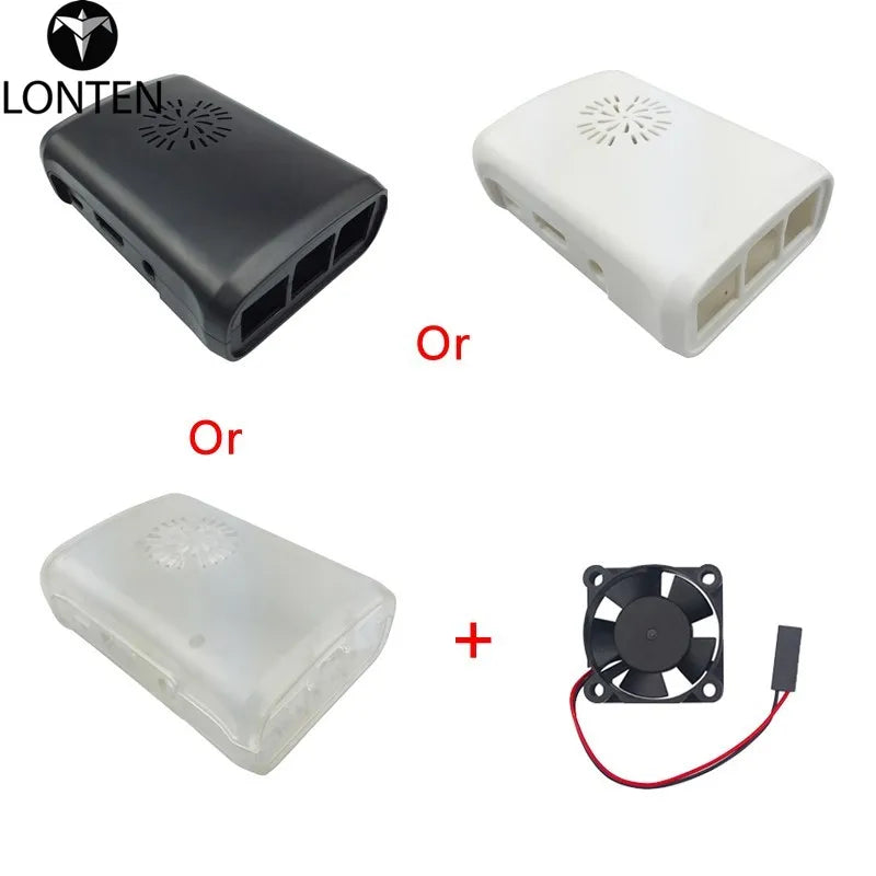 Custom Custom Lonten Raspberry Pi 3 Model B Plus ABS Case+Cooling Fan+5V 2.5A Power Adapter+Aluminum Heat Sink for Raspberry Pi 3/2 Manufacturer