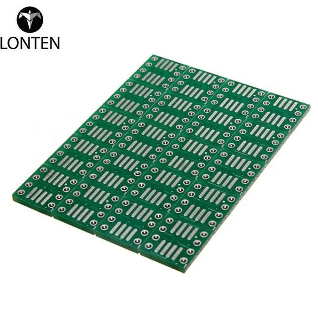 Custom Lonten 20PCS New Arrival SOP8 SO8 SOIC8 SMD to DIP8 Adapter PCB Board Converter Double Sides 0.65mm/1.27mm Manufacturer