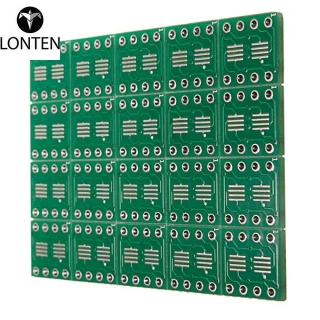 Custom Lonten 20PCS New Arrival SOP8 SO8 SOIC8 SMD to DIP8 Adapter PCB Board Converter Double Sides 0.65mm/1.27mm Manufacturer