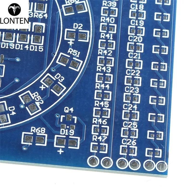 Custom Lonten DIY SMD Rotating LED Components Soldering Practice Board Skill Training Kit For Improve Soldering Level And Speed 90x60x1 Manufacturer