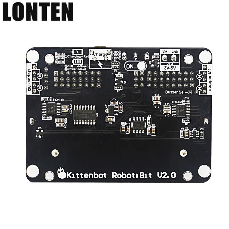 Custom Lonten Micro bit Extension Board Robotbit V2.0 Board for Programming Education support 18650 Battery Manufacturer