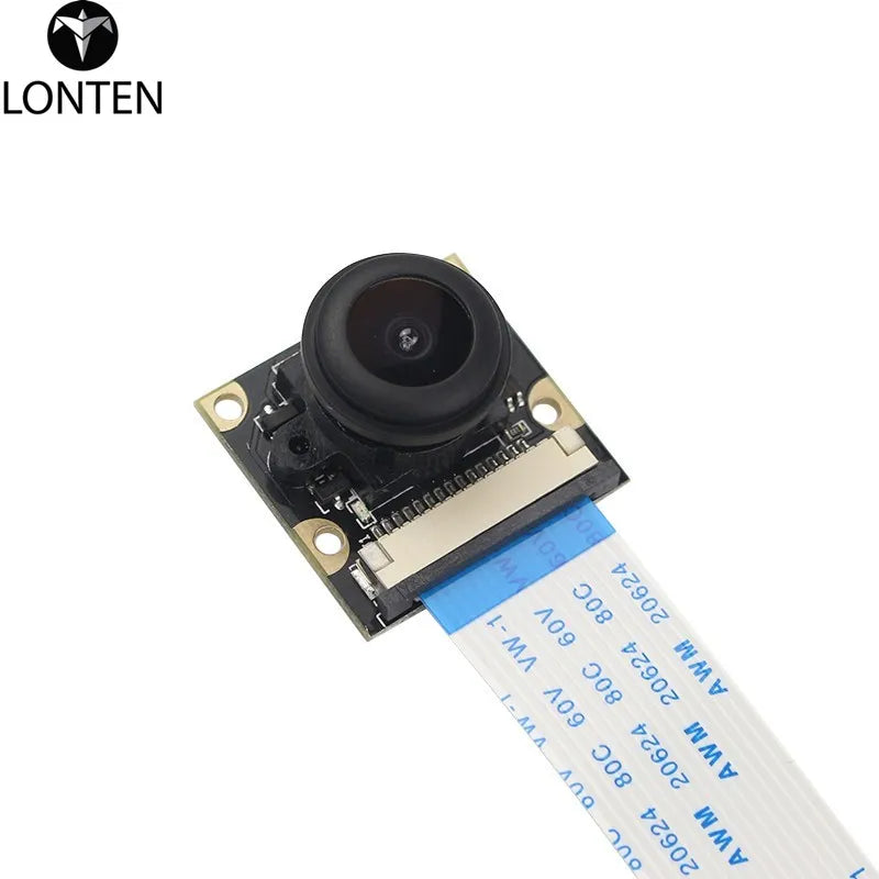 Custom Lonten Raspberry Pi 3B+ 5MP Megapixel Night Vision Camera OV5647 Sensor Fisheye Wide-angle Camera Module for Raspberry Pi 3 Mode Manufacturer