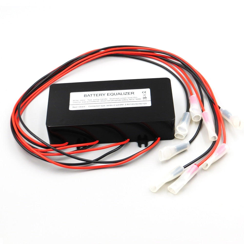 Custom HA02 Battery Balancer Li li-ion Lead Acid Batteries Connected Parallel Series Control Voltage Equalizer 3.2/3.7/6/12/24/36/48V