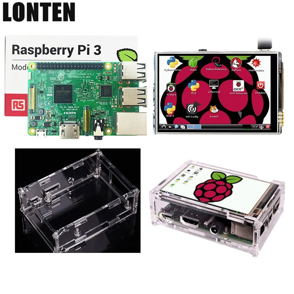 Custom Hot Raspberry Pi 3 Model B Board Kit 1GB LPDDR2 BCM2837 Quad-core Ras PI3 B,ras PI 3b,ras PI 3 B with Wifi& Raspberry Pi3 CN;GUA Manufacturer