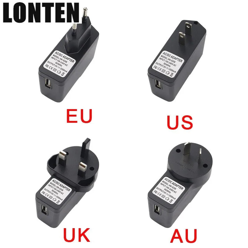 Custom Lonten new Raspberry Pi 3 Power Charger 5V 2.5A Micro USB Power Adapter Switch Button Cable US/EU/UK/AU for Raspberry Pi Manufacturer