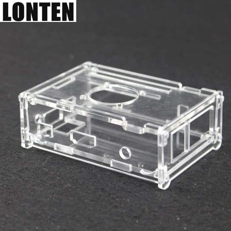 Custom Lonten Transparent Orange Pi PC Acrylic Case Box Clear Orange pi PC Plus Enclosure Cover Shell+CPU Cooling Fan for Orang Pi PC/P Manufacturer