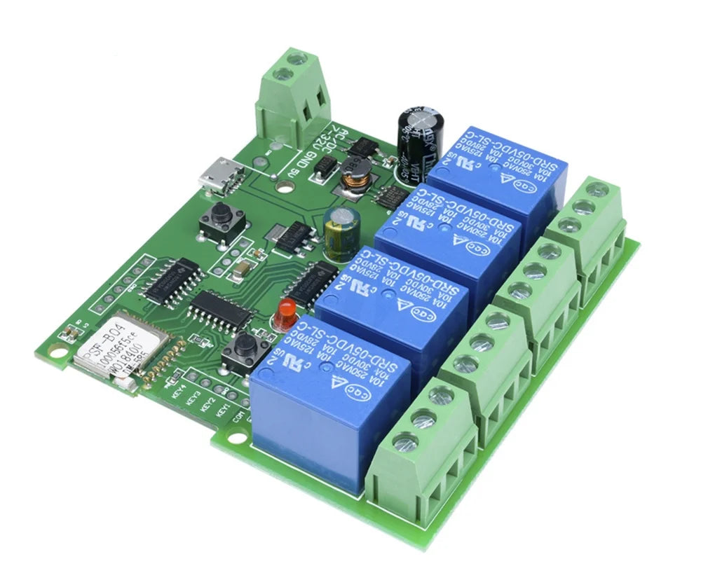 Custom Lonten DC5V 4 Channel 10A relay module wifi Wireless Delay Relay 4Way Module APP Remote Control for Smart Home Android  IOS Manufacturer