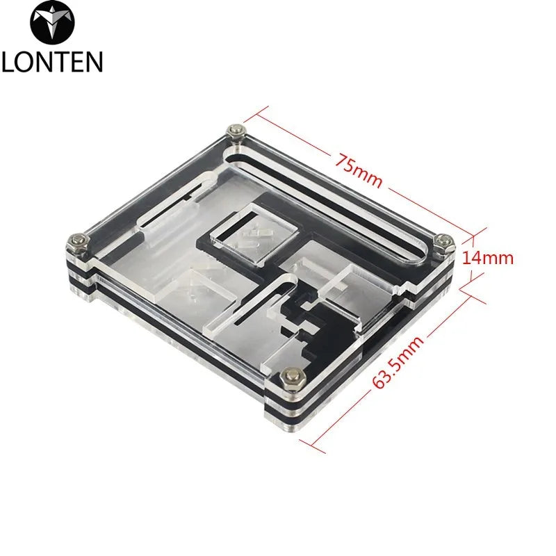 Custom Lonten Raspberry Pi 3 Model A Plus Acrylic Case 5 Layers Box Shell with Full Acc Ports Only for Raspberry Pi 3A+ Manufacturer