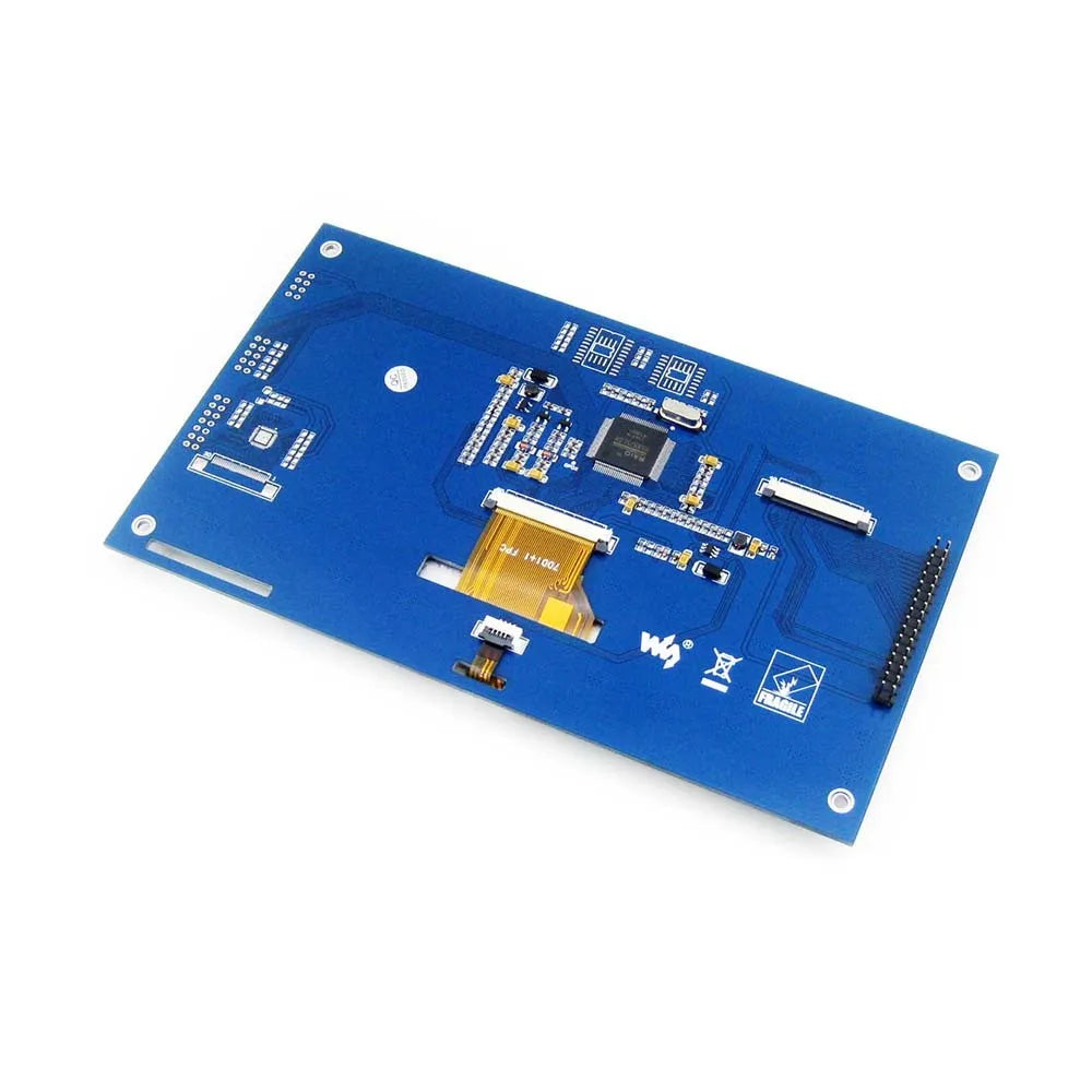 Custom Lonten 7inch Resistive Touch LCD (C) Display Module 800*480 Pixel Multicolor Screen RA8875 Controller Embedded 10KB Character RO Manufacturer