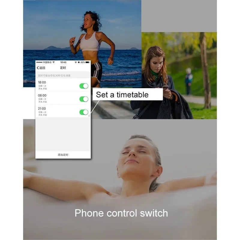 Custom 10A WiFi 2.4GHz APP Remote Control Timing Smart Socket Works with Alexa & Google Home, AC 110-250V, US Plug Manufacturer