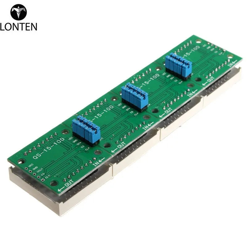 Custom MAX7219 Microcontroller 4In1 Display w/ 5P Line Dot Matrix Module for ard 12.8 cm X3.2 cm X1.3 cm display modules Manufacturer