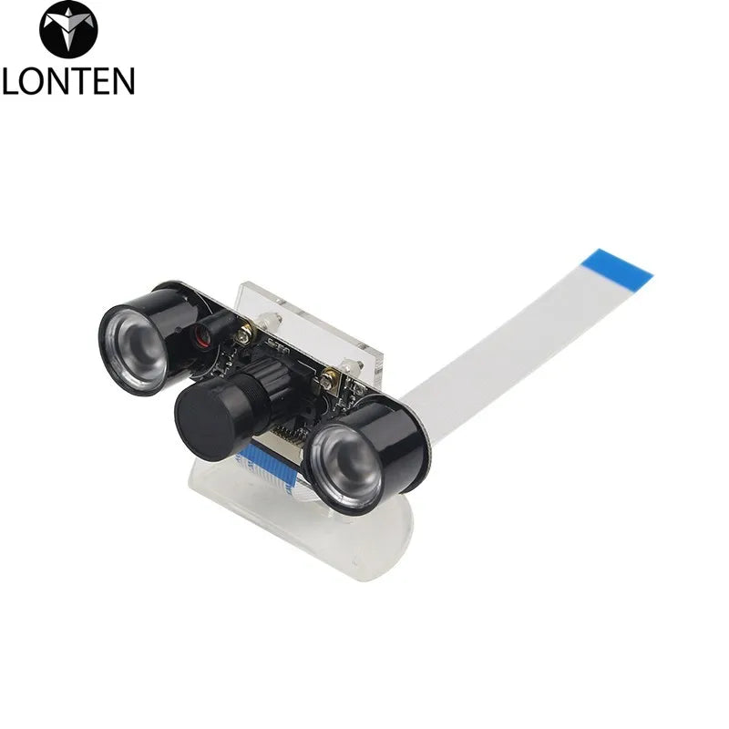 Custom Lonten Raspberry Pi 3B+ Camera Focal Adjustable Night Vision Camera + Holder + IR Sensor Light + FFC for RPI 3 Raspberry Pi Zero Manufacturer